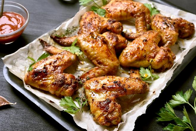 Skrzydełka kurczaka pieczone w majonezie